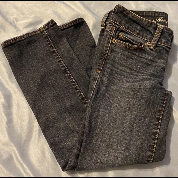 american eagle Distressed Jeans  capri size 00 artist - Picture 2 of 6